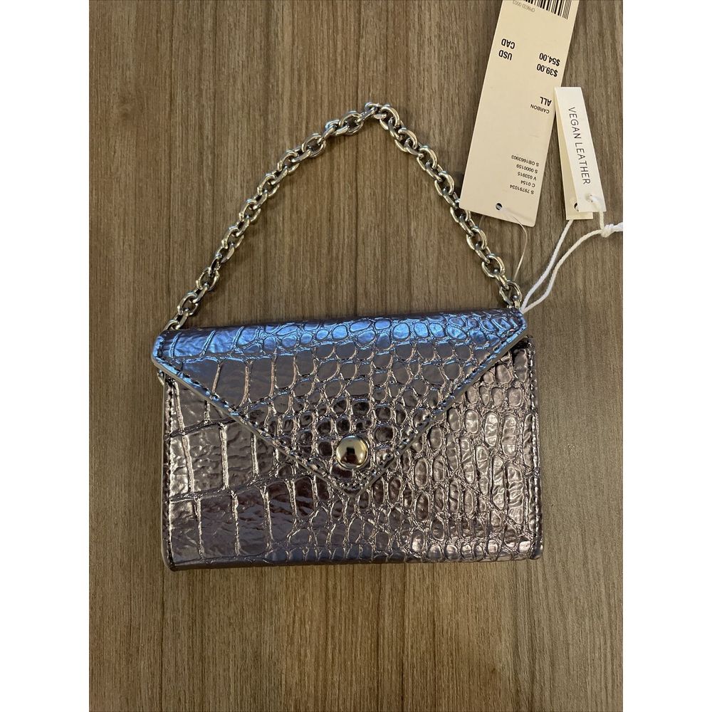 Urban Outfitters Metallic Charm Purse Vegan Leather MSRP $39